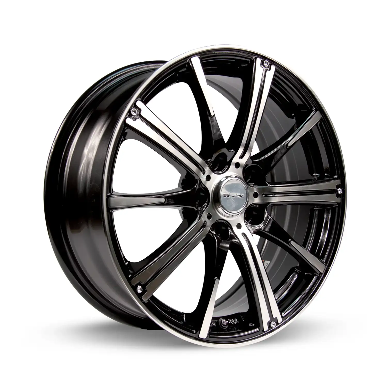 RTX Spark 14x5.5 4x100 ET38 CB73.1 Black Machined Wheel